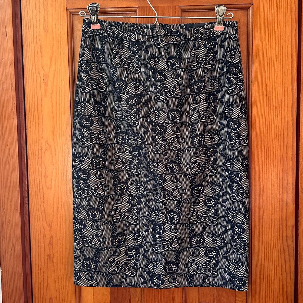 The Limited Black and Tan Pencil Skirt - Size 0